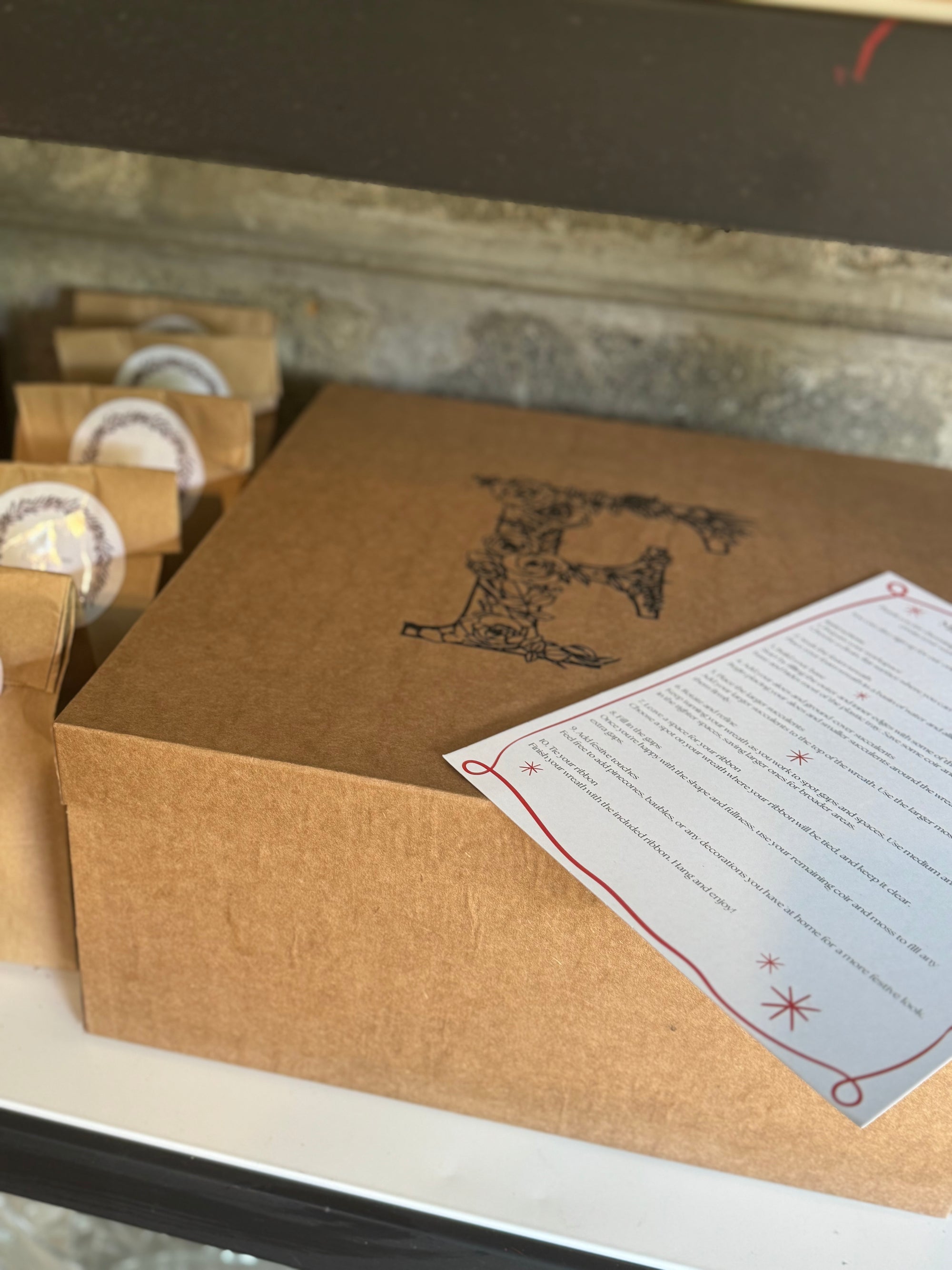 DIY Christmas Wreath Box